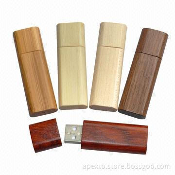 Promotional Wood USB Flash Disks, OEM and ODM Order Welcomed